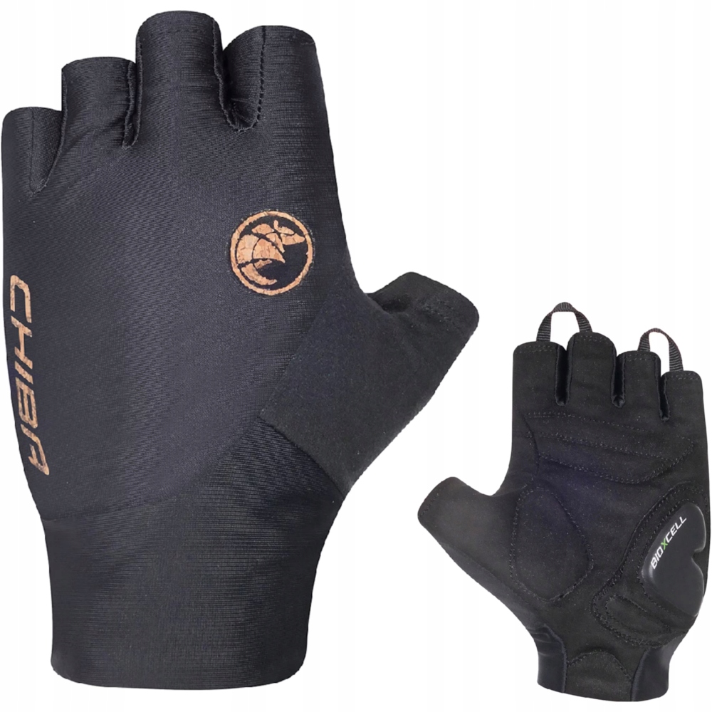 Chiba BioXcell Eco Pro Rękawiczki Krótkie XL Czarne Mtb Szosa