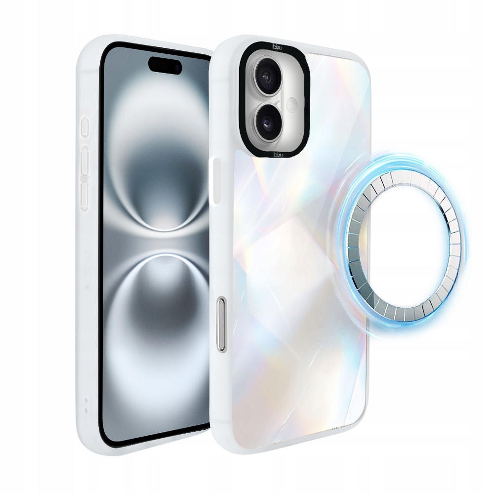 Pouzdro pro iPhone 16 Ibizu DropGuard Matt s MagSafe a opálovým diamantem