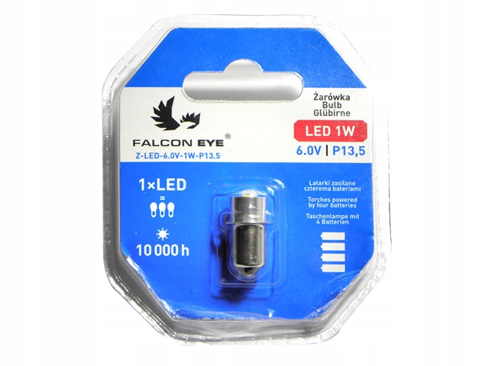 AZL3 ŻARÓWKA DIODOWA LED DO LATARKA P13,5 1W BIAŁA Kod producenta azl3