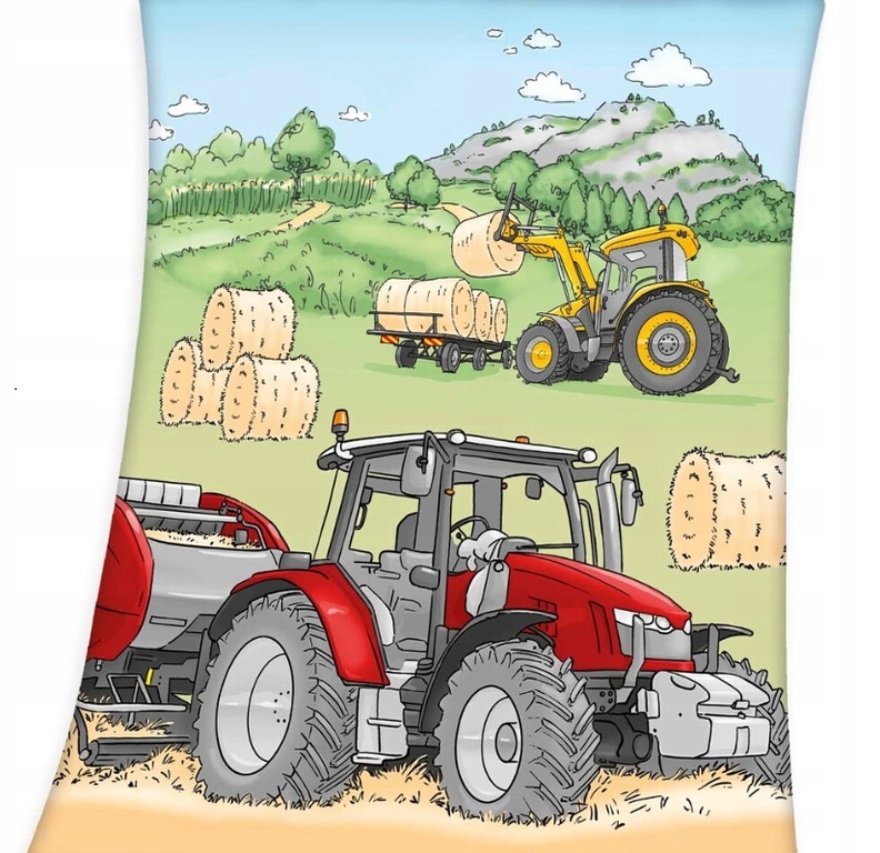 

Kocyk Narzuta 130X160 Traktor Wieś Farma Ciągnik