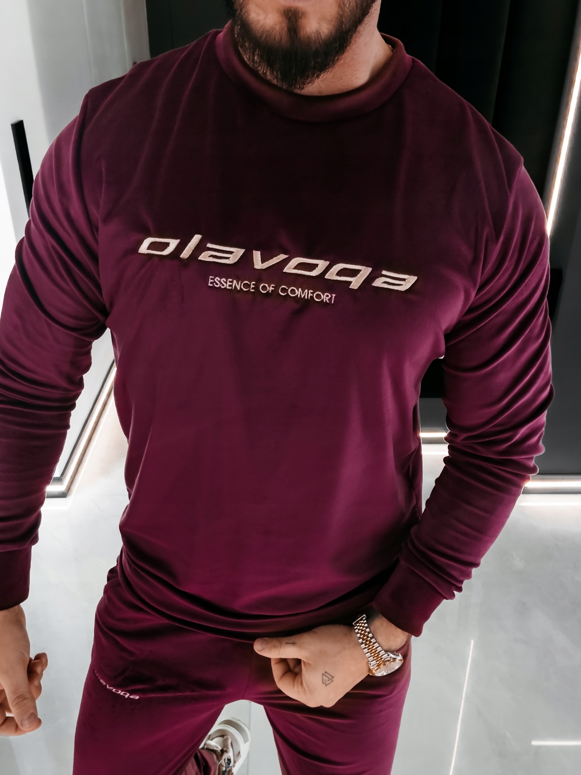 Pánský Komplet Skip Olavoga Bordový