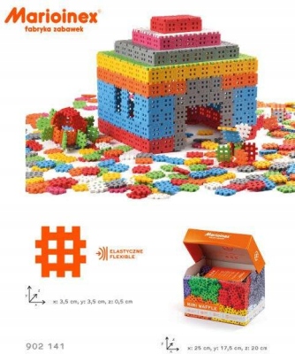 Mini Waffle 500 elementów. Marioinex Rodzaj zestaw