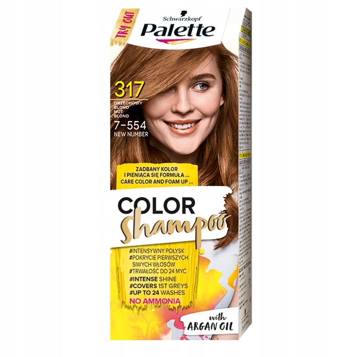 

Palette Szampon Koloryzujący 317 Orzechowy Blond