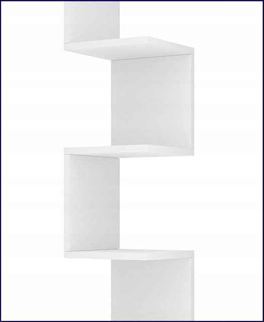 PÓŁKA WISZĄCA NAROŻNA ŚCIENNA PIĘCIOPOZIOMOWA SCHODKOWA DO SALONU SYPIALNI Kod producenta 6574104