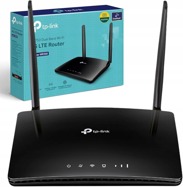 Router Lte 4G na Kartę Sim TP-Link Archer MR200 AC750 DualBand Lan