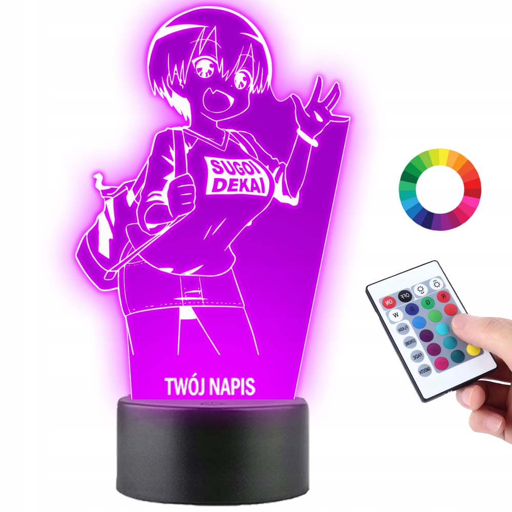 Lampka na biurko Mai Waifu Sakurajima LED PLEXIDO