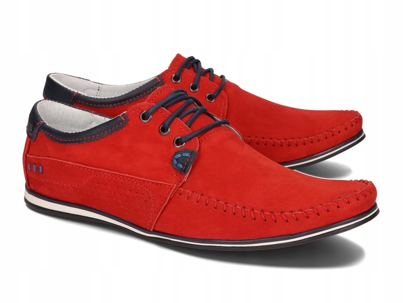 

Buty Męskie Obuwie Casual Skóra 875 Czerwony 42