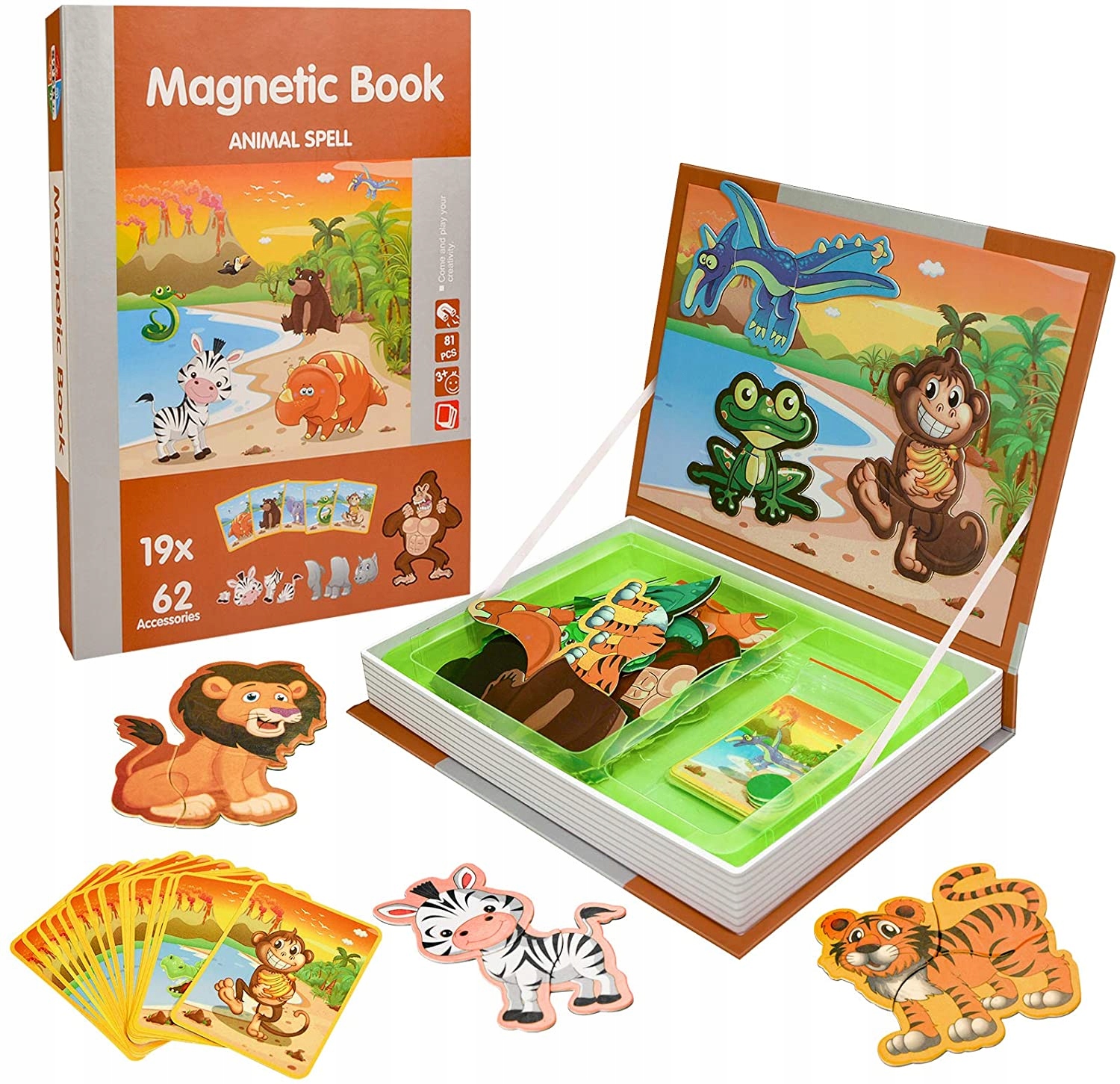 

Książka Magnetyczna Animal Zwierzęta Układanki