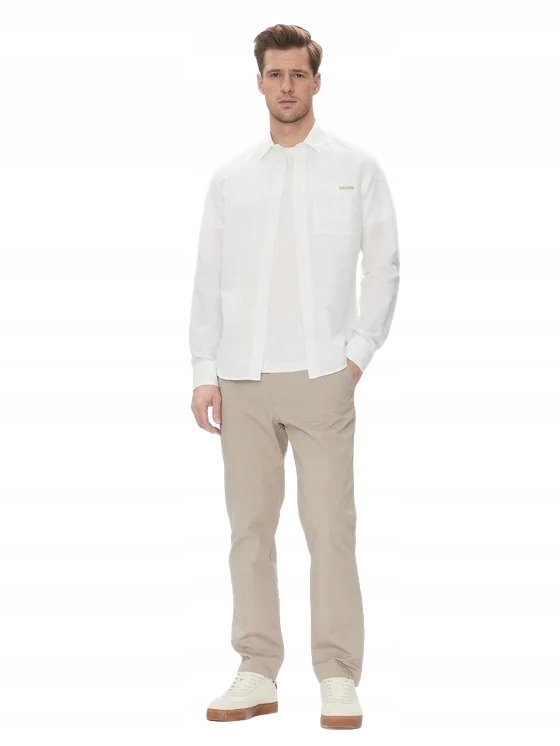 Calvin Klein Kalhoty Casual Chinos Béžové Rovné 32/34 Opa