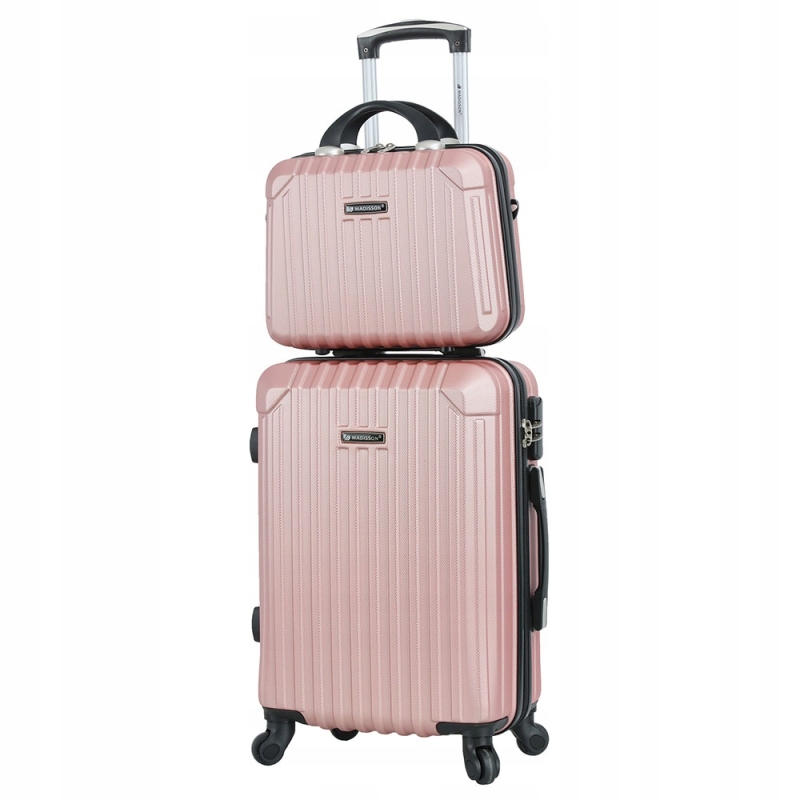 Zestaw mała walizka z kuferkiem podróżnym 55x40x23 Abs 40l