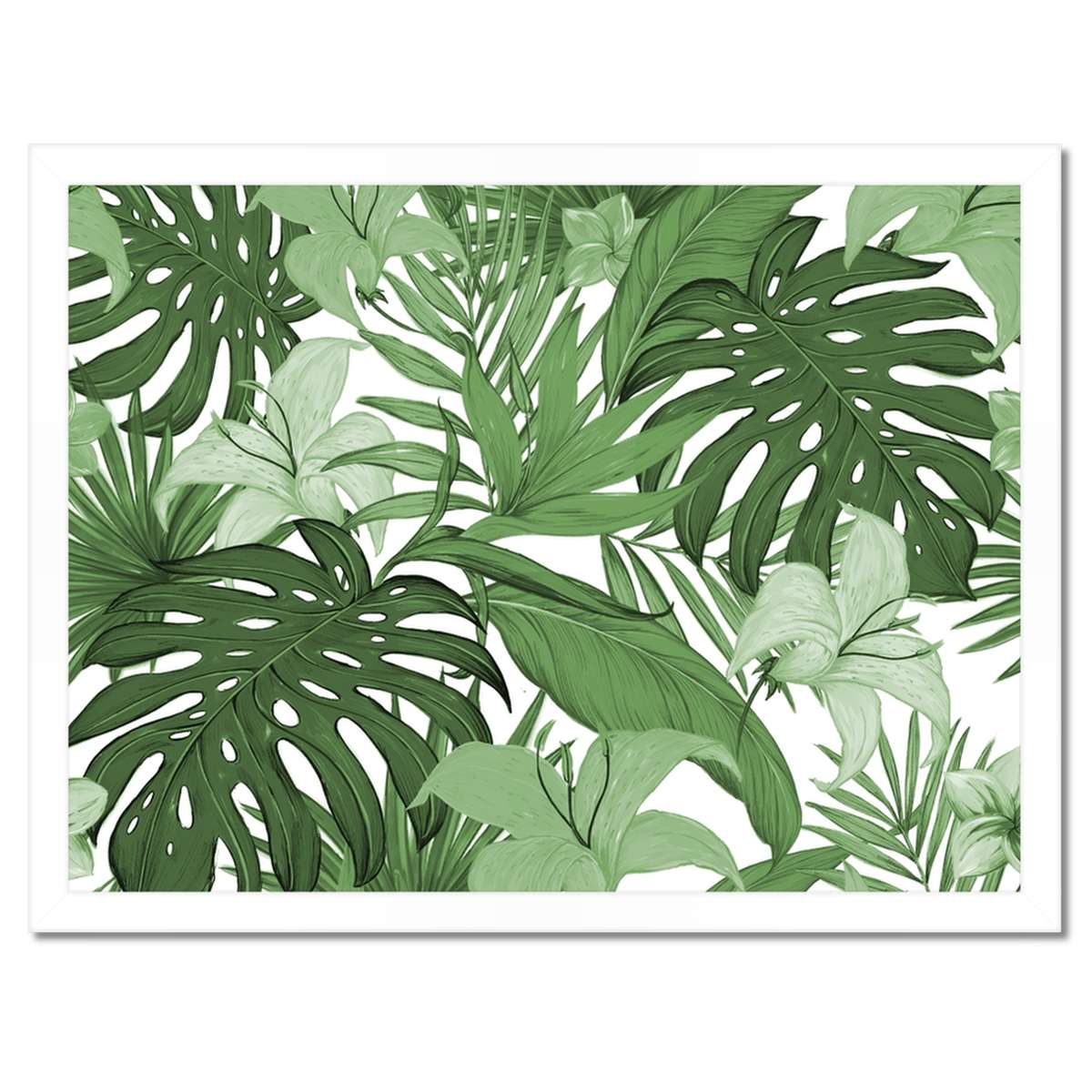 Plakáty v rámu 40x30 Monstera Moderní vzor