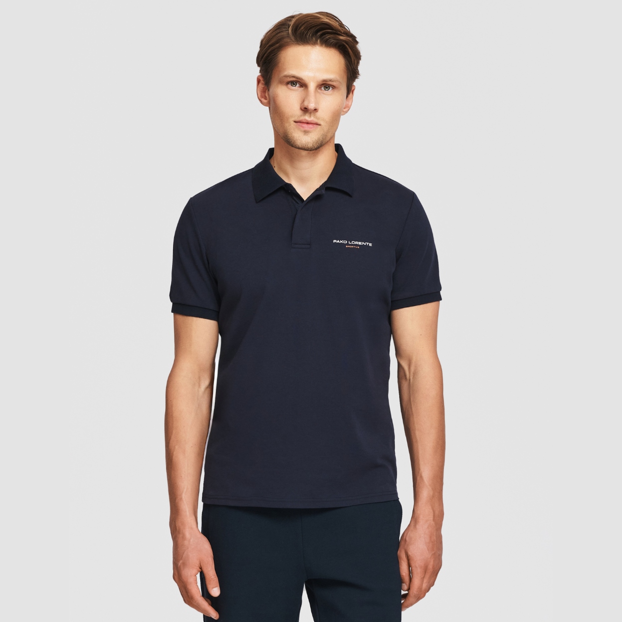 Tmavě modré polo tričko Sportive 100% bavlna Pako Lorente vel 3XL