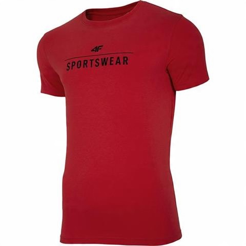 

4F T-shirt Koszulka NOSH4-TSM354 Czerwona S
