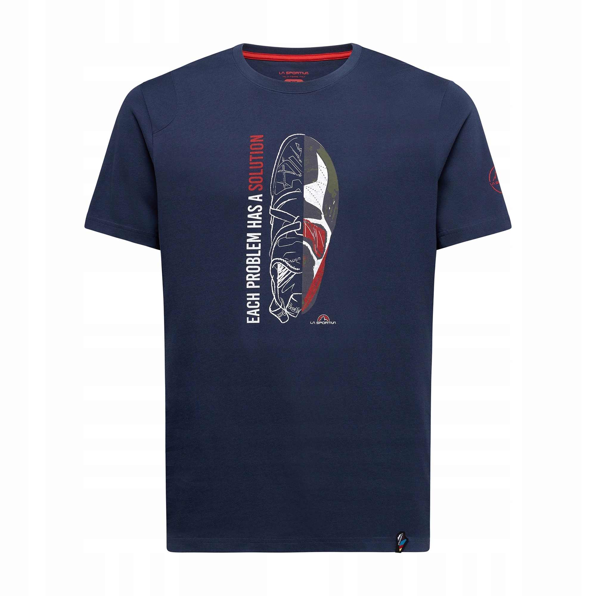 Koszulka wspinaczkowa męska La Sportiva Solution night sky/mountain red