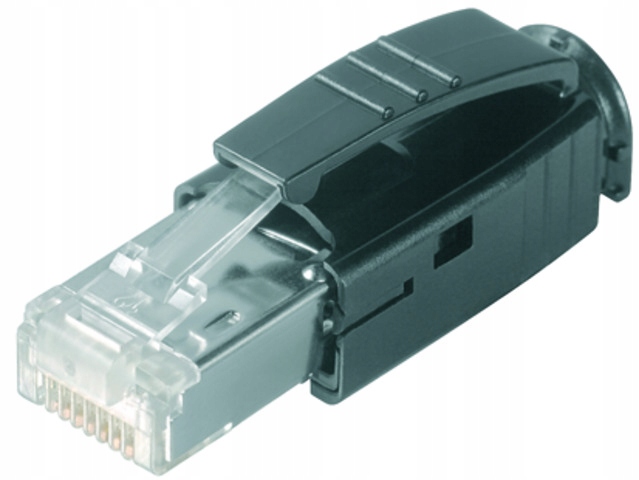 

Wtyk z osłonką RJ45 6 6A Ftp czarna Telegartner