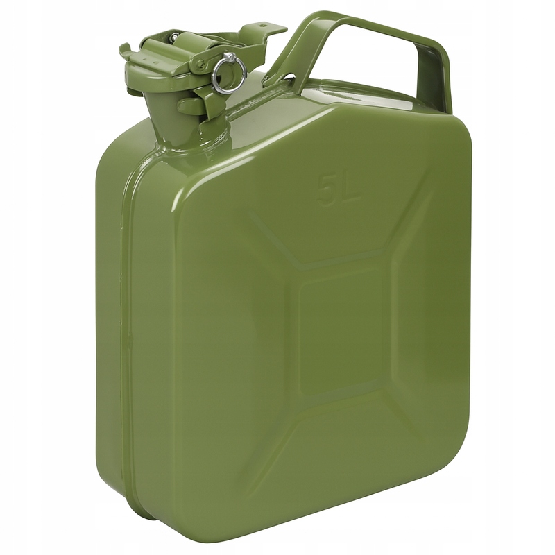KANISTER METALOWY 5L NA PALIWO PŁYNY ZIELONY