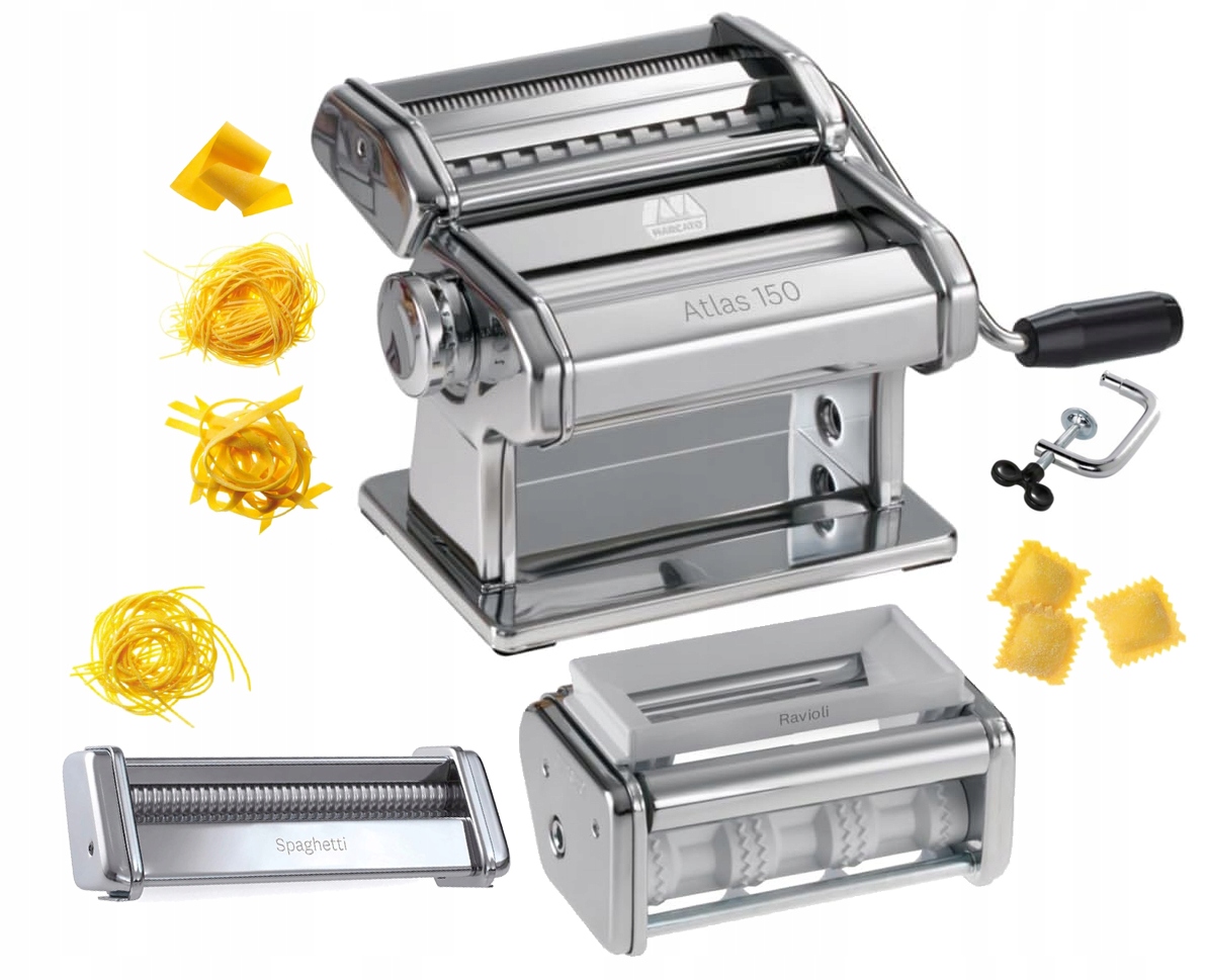 Ruční Strojek Na Těstoviny A Těsto Marcato Gs-pastaset 2 Nástavce