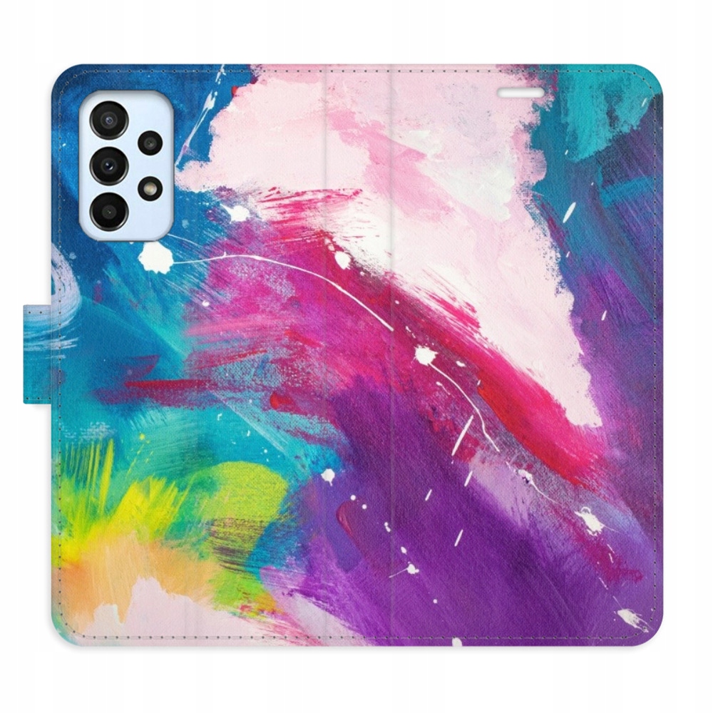 Etui z klapką iSaprio Abstract Paint 05 do Samsung Galaxy A23 A23 5G