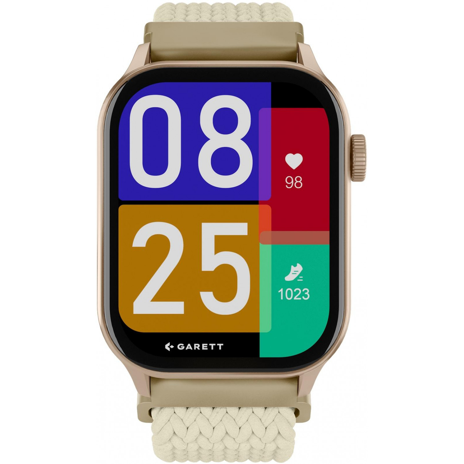 Chytré Hodinky Dámské Garett 5904238487259 béžový pásek