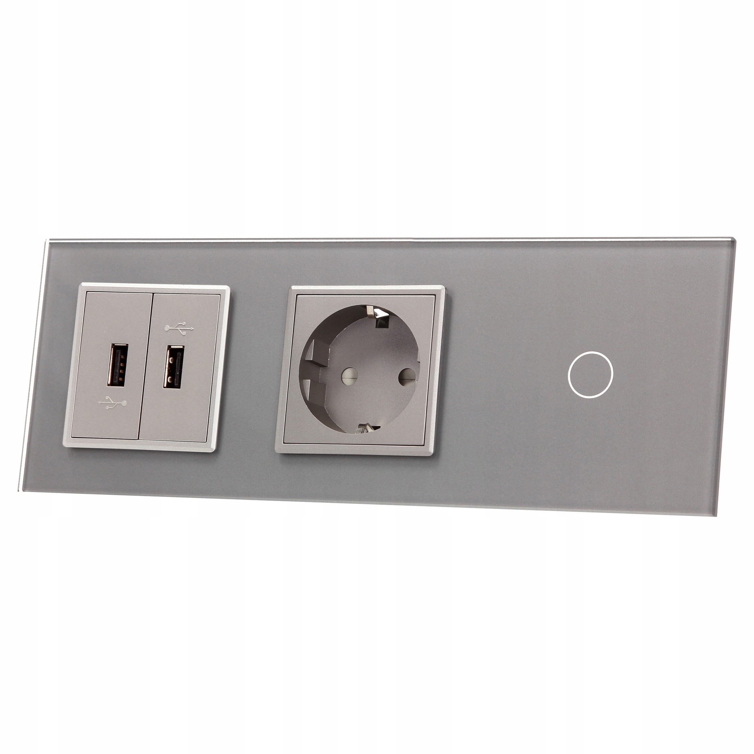 701G2USB-64 Vypínač single+zásuvka+2xUSB Livolo