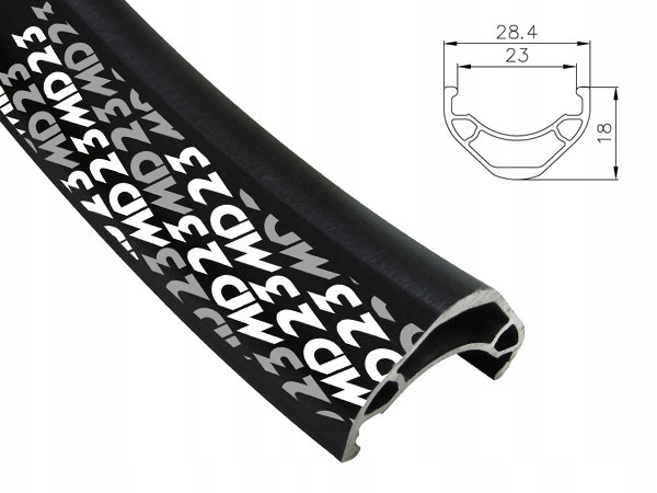 Obręcz mtb ALEXRIMS MD23 27.5"x32otw. Tubeless Ready H.tarczowy kapslowana czarna