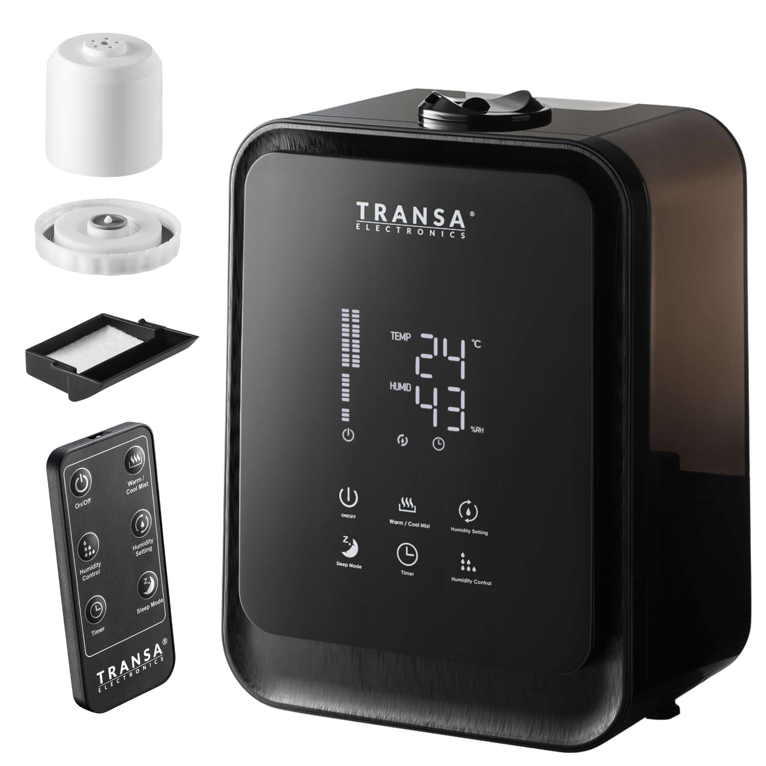 Zvlhčovač vzduchu Pilot Aromaterapia Keramický Filter Ionizátor 4,5L