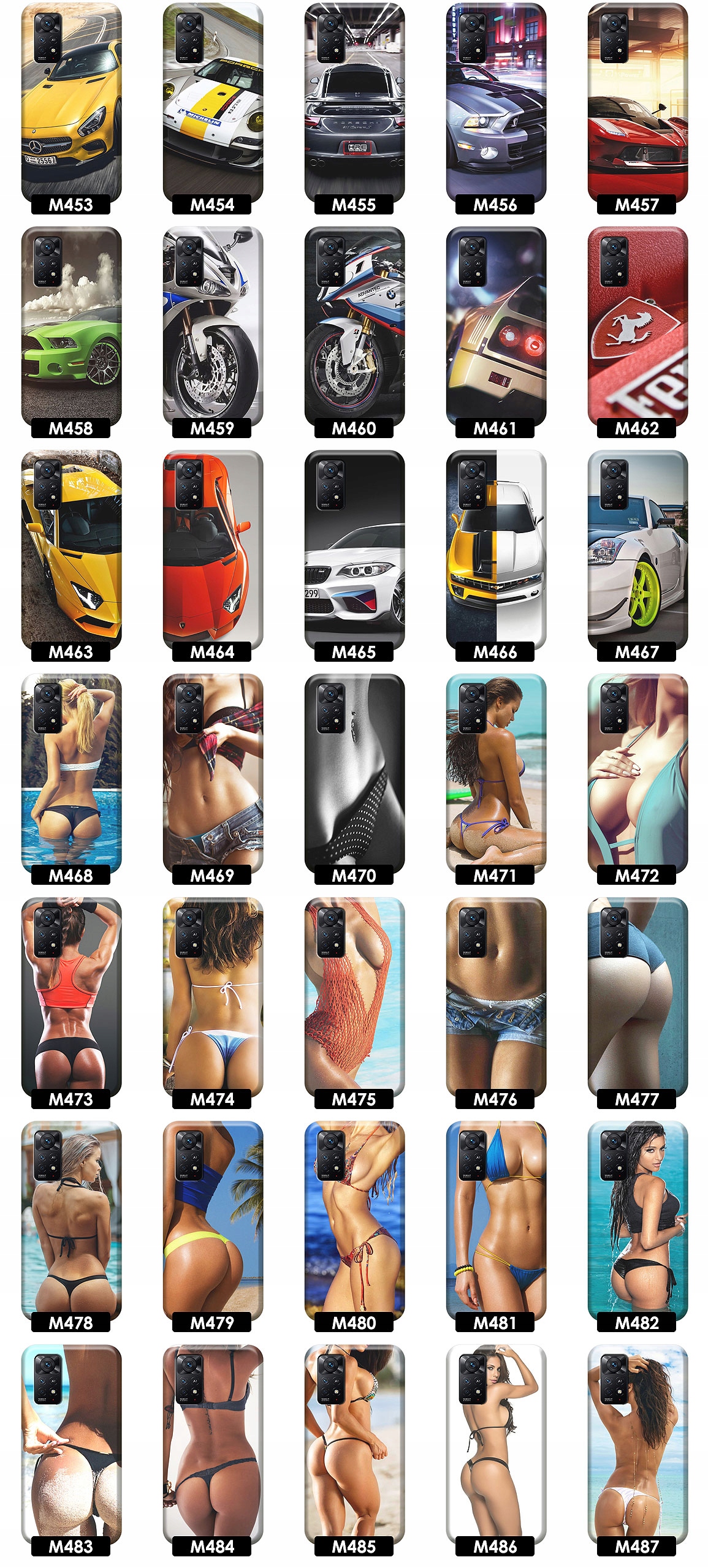 ETUI CASE OBUDOWA NA TELEFON DO XIAOMI REDMI NOTE 11 PRO 11 PRO 5G WZORY Typ plecki