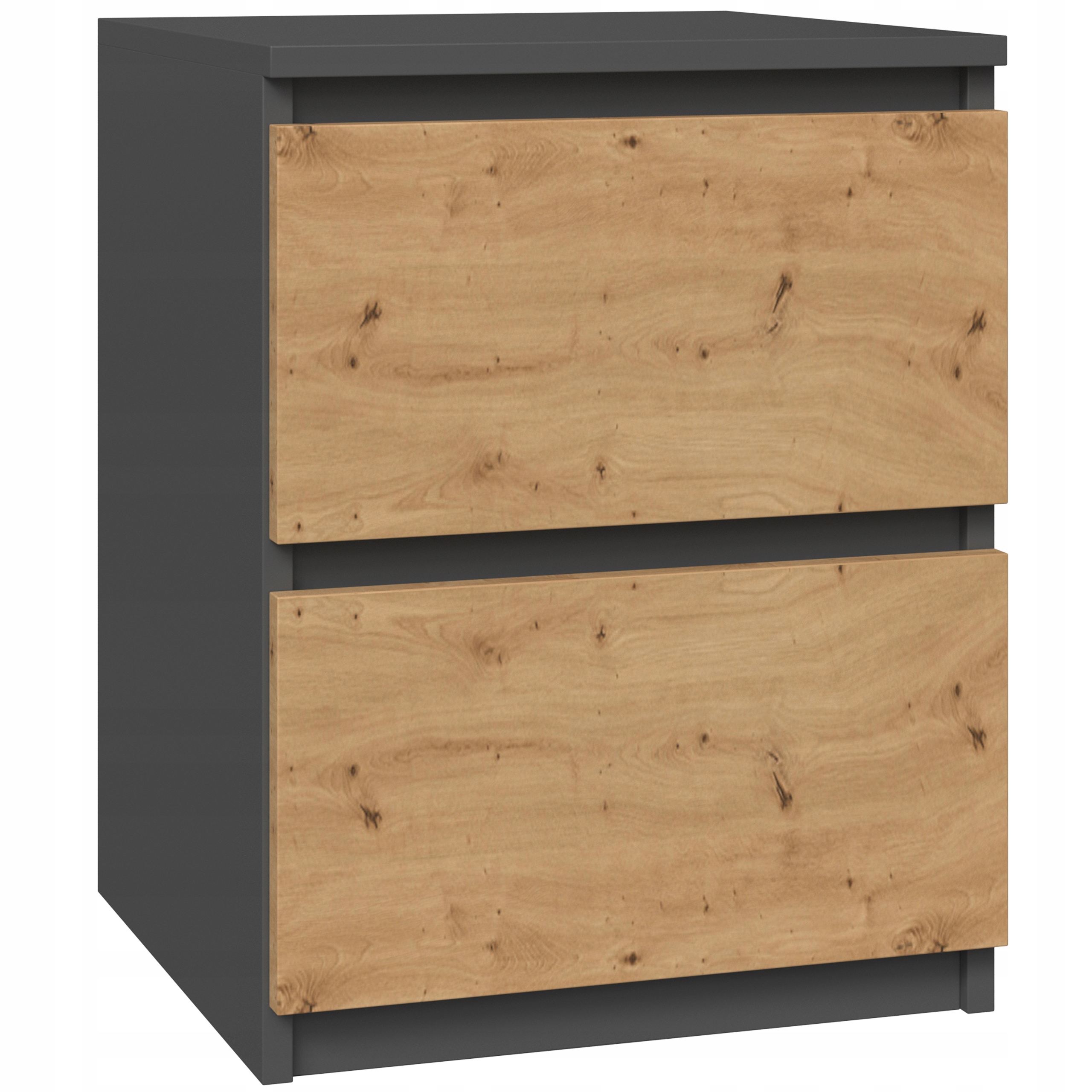 

Szafka W2 Stolik Nocny 2 Szuflady Antracyt Artisan