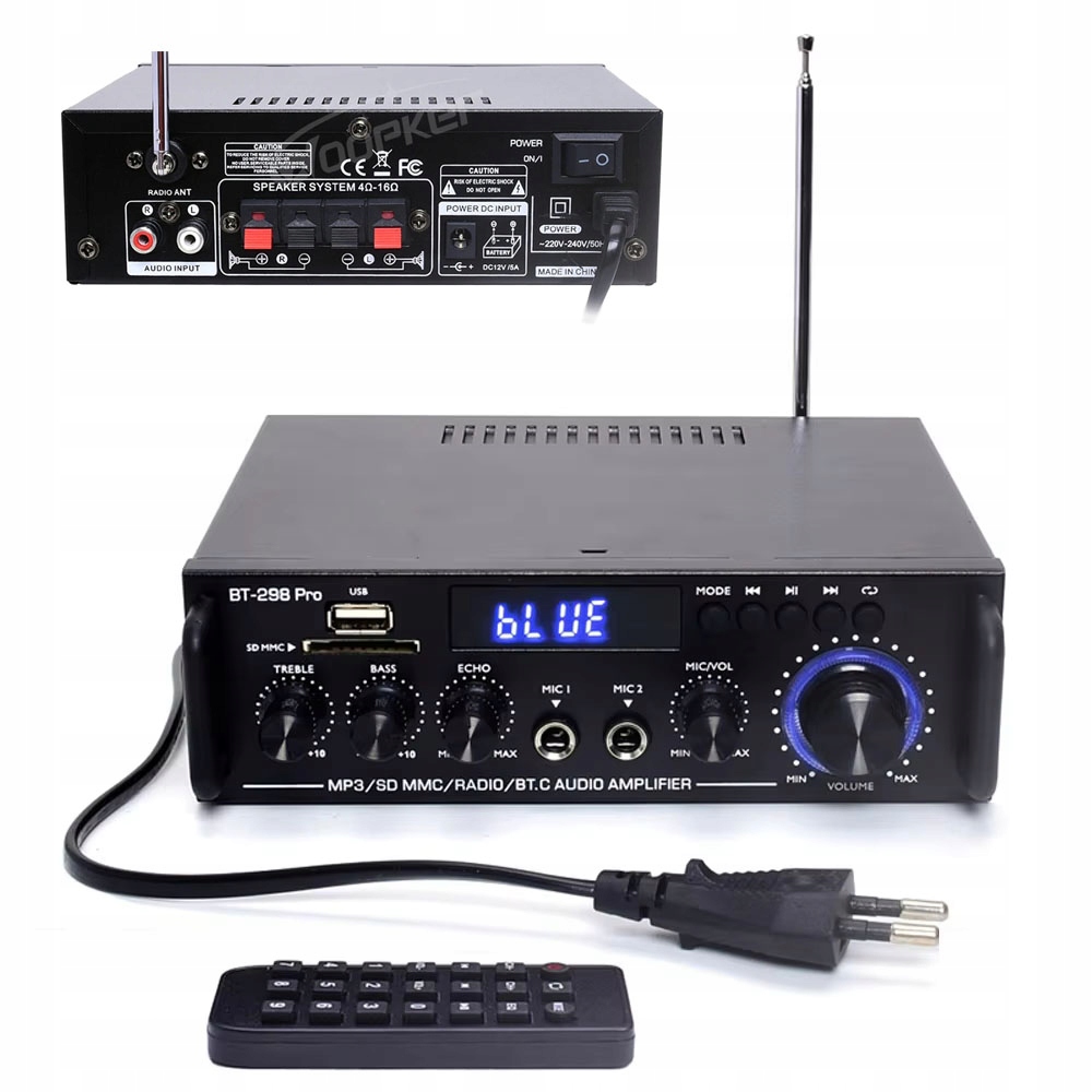 Digitální Stereo Zesilovač S Bluetooth 600W
