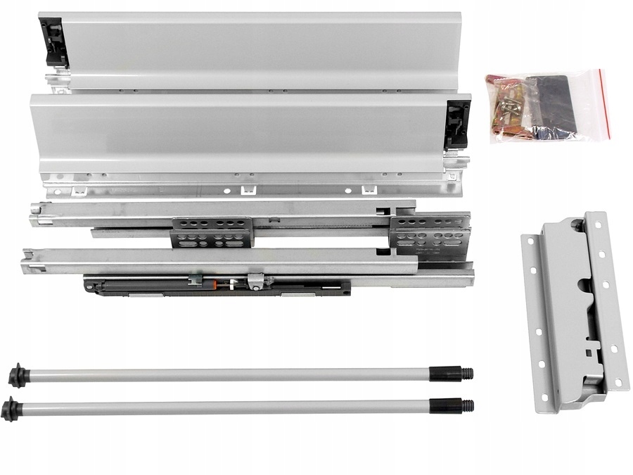 SZUFLADA SYSTEMBOX AMIX WYSOKA + RELING SZARA 500