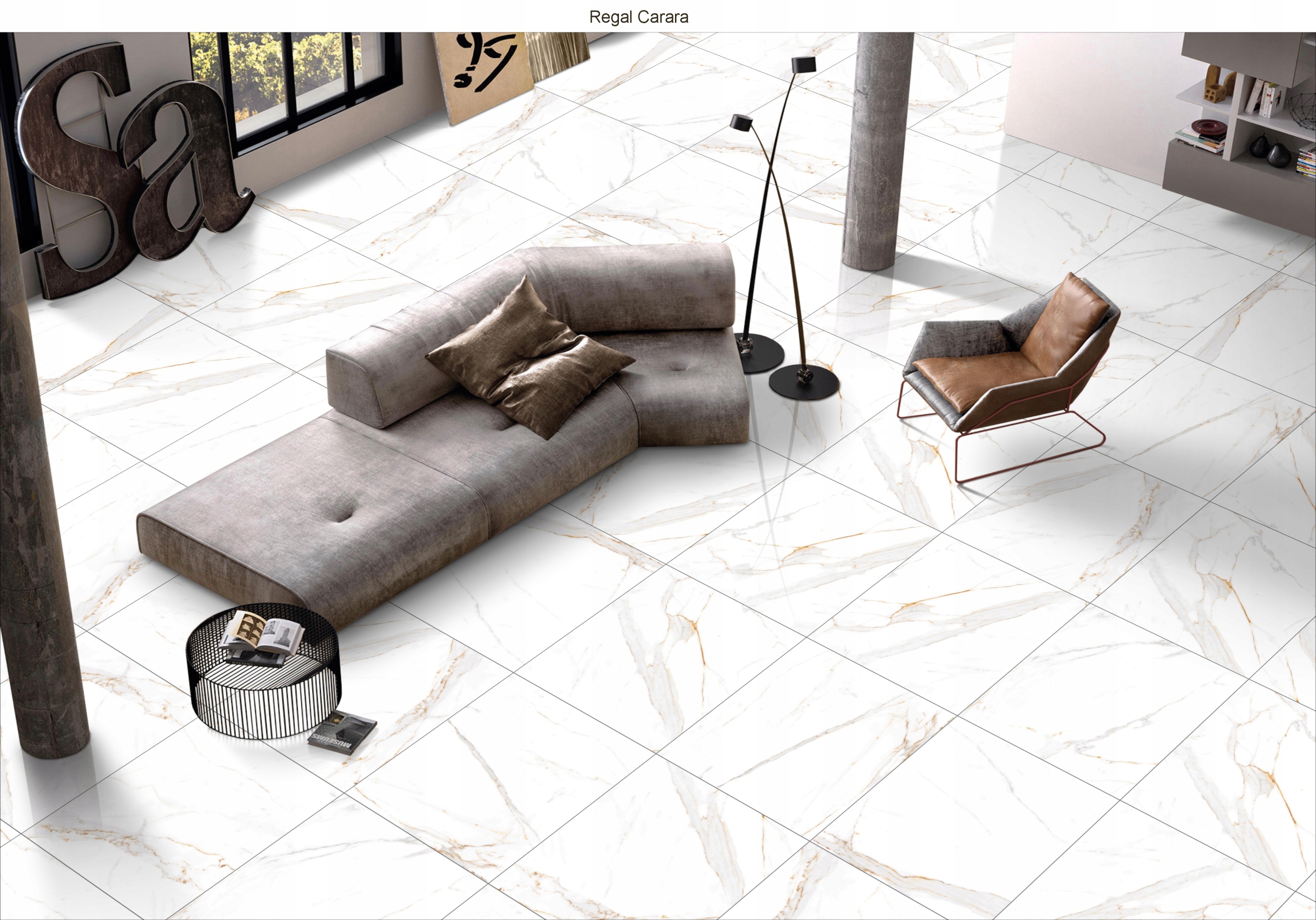 PŁYTKI BIAŁY MARMUR NA PODŁOGĘ ŚCIANĘ DO ŁAZIENKI REGAL CARRARA 60x60 SUGAR EAN (GTIN) 5901750722127