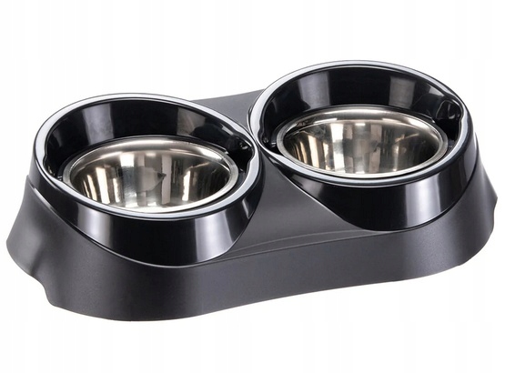 Levně Sada misek z nerezové oceli pro psa Ferplast Duo Feed 2 x 900 ml