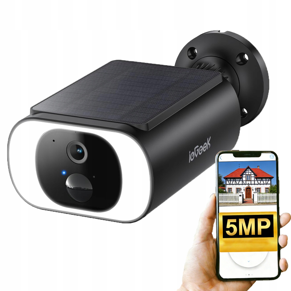 Venkovní kamera dohlížející na WiFi 5MP, barevné noční vidění, kompatibilní s Alexou