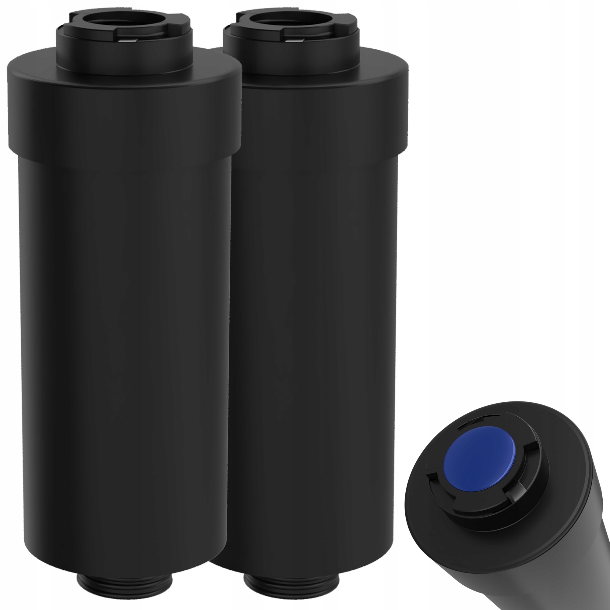 

2x Filtr Prysznicowy Wessper Matowy Czarny Black