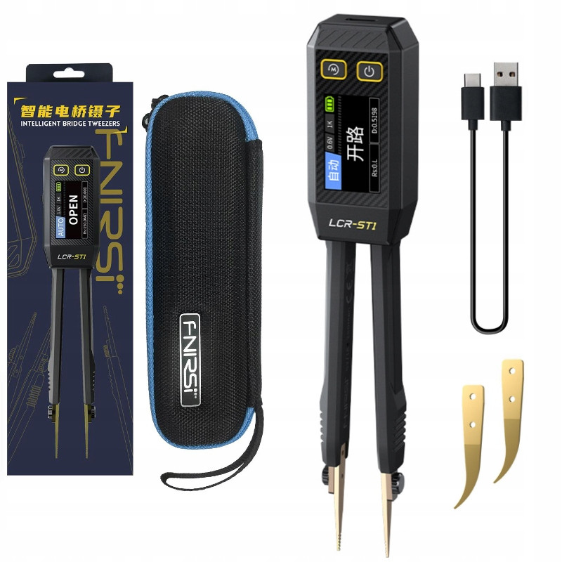 Digitální měřič Lcr Fnirsi LCR-ST1 Měřicí pinzeta Smd Tester