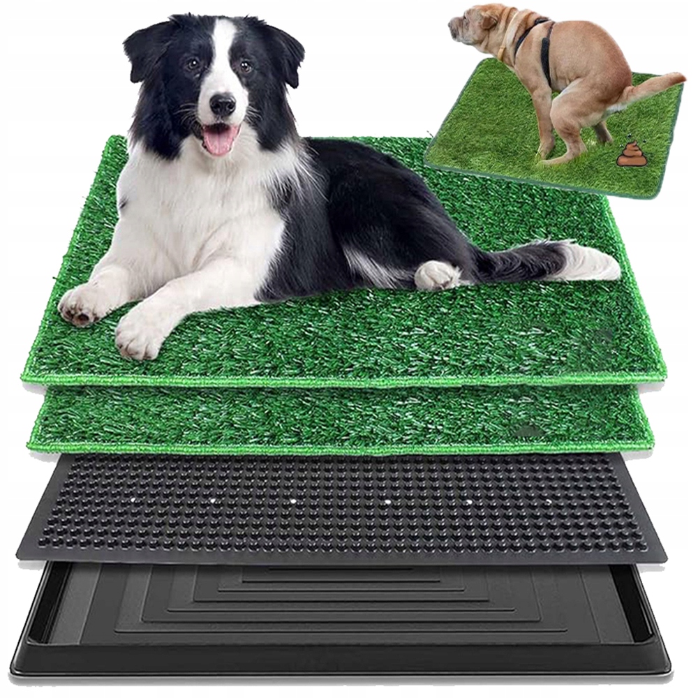 Levně Toaleta Pro Psy Pro Štěňata Umělá Tráva Tréninková Podložka Na