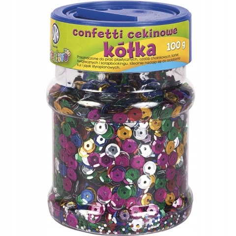 

Confetti Cekinowe Cekiny mix kolorów 100g Astra