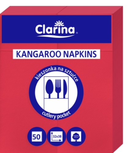 

Kieszonki na sztućce Czerwone 50 szt.