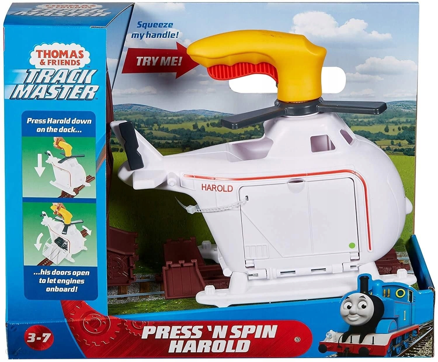 

Tomek I Przyjaciele TrackMaster Harold z hangarem