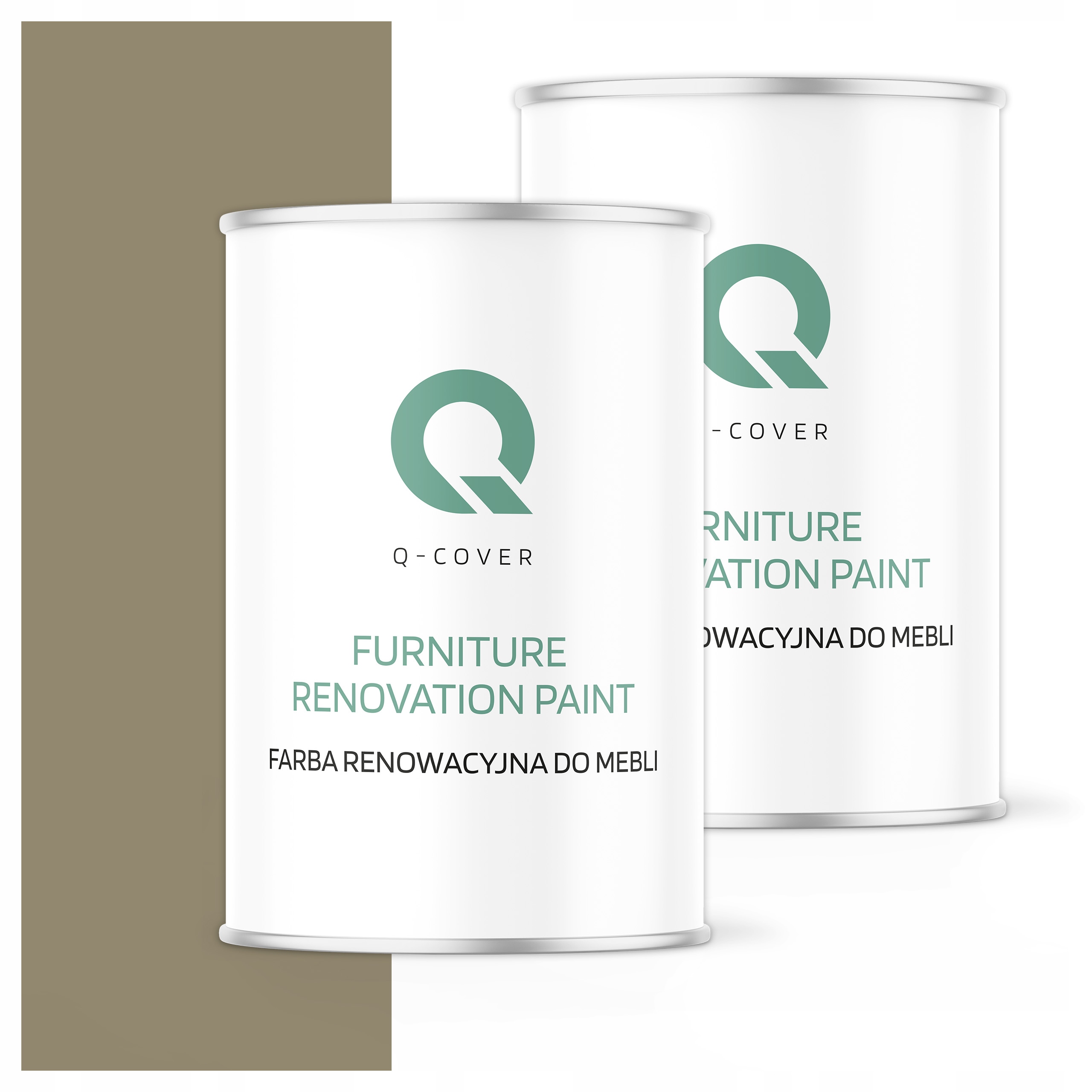 Farba na renováciu nábytku Mdf drevo 1L Ozdobná šedá žltá 7034 Polomatná