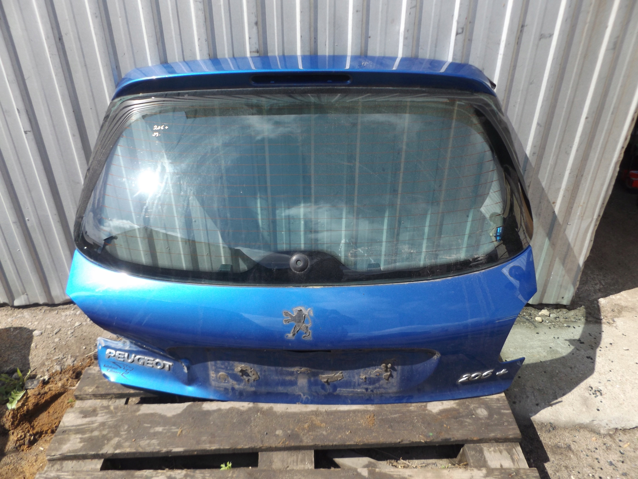 206 PLUS SZYBA KLAPY TYŁ