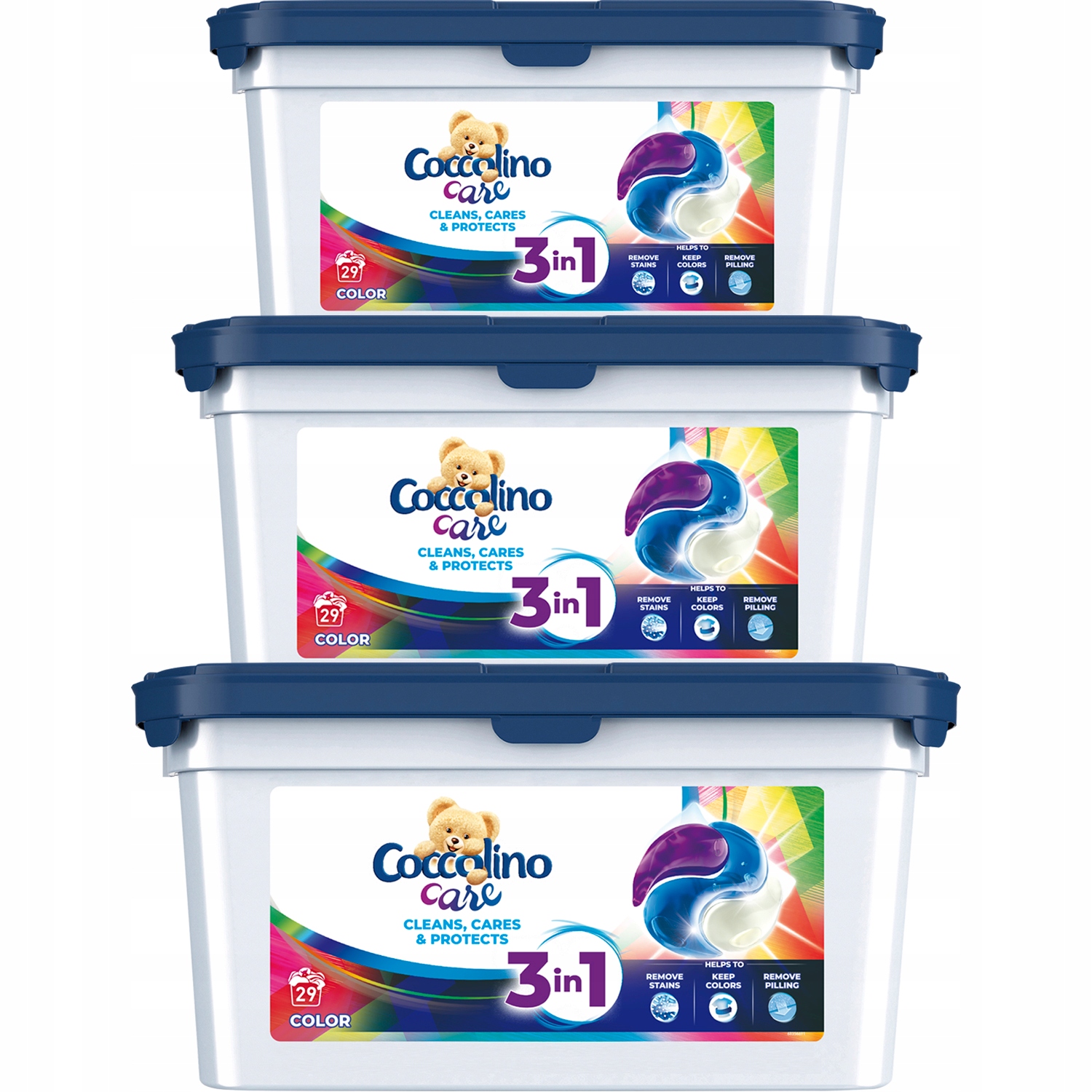 

Coccolino Care kapsułki do prania Kolor 3x29=87szt