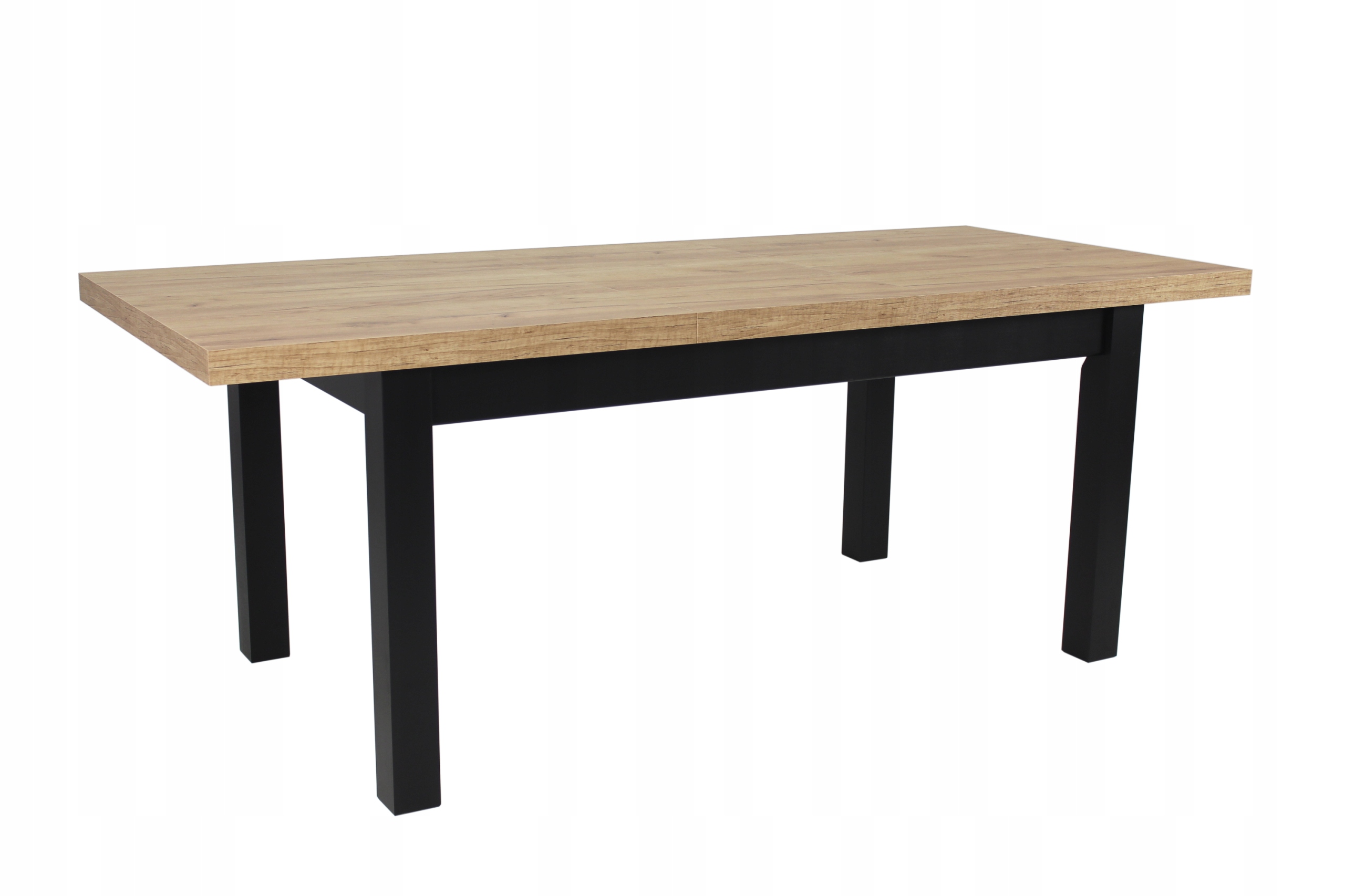 Duży stół do 3m i 8 krzeseł ZESTAW DO POKOJU Kolor korpusu stołu czarny