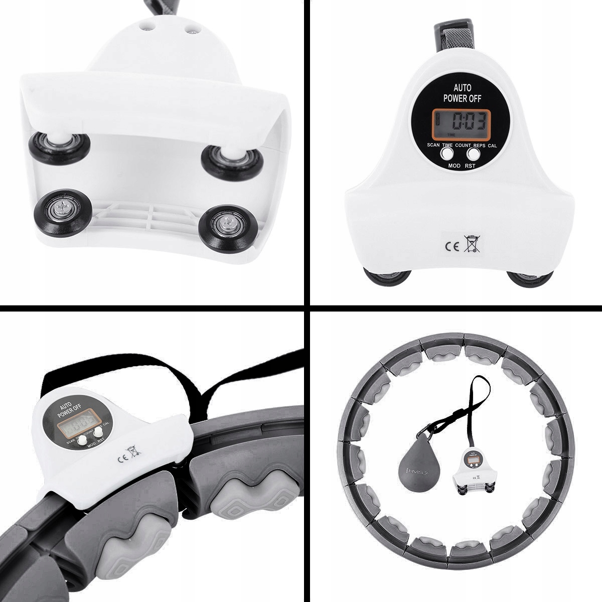 HULA HOP Z OBCIĄŻNIKIEM +LICZNIK, PAS HMS HHW06 Model HHW06