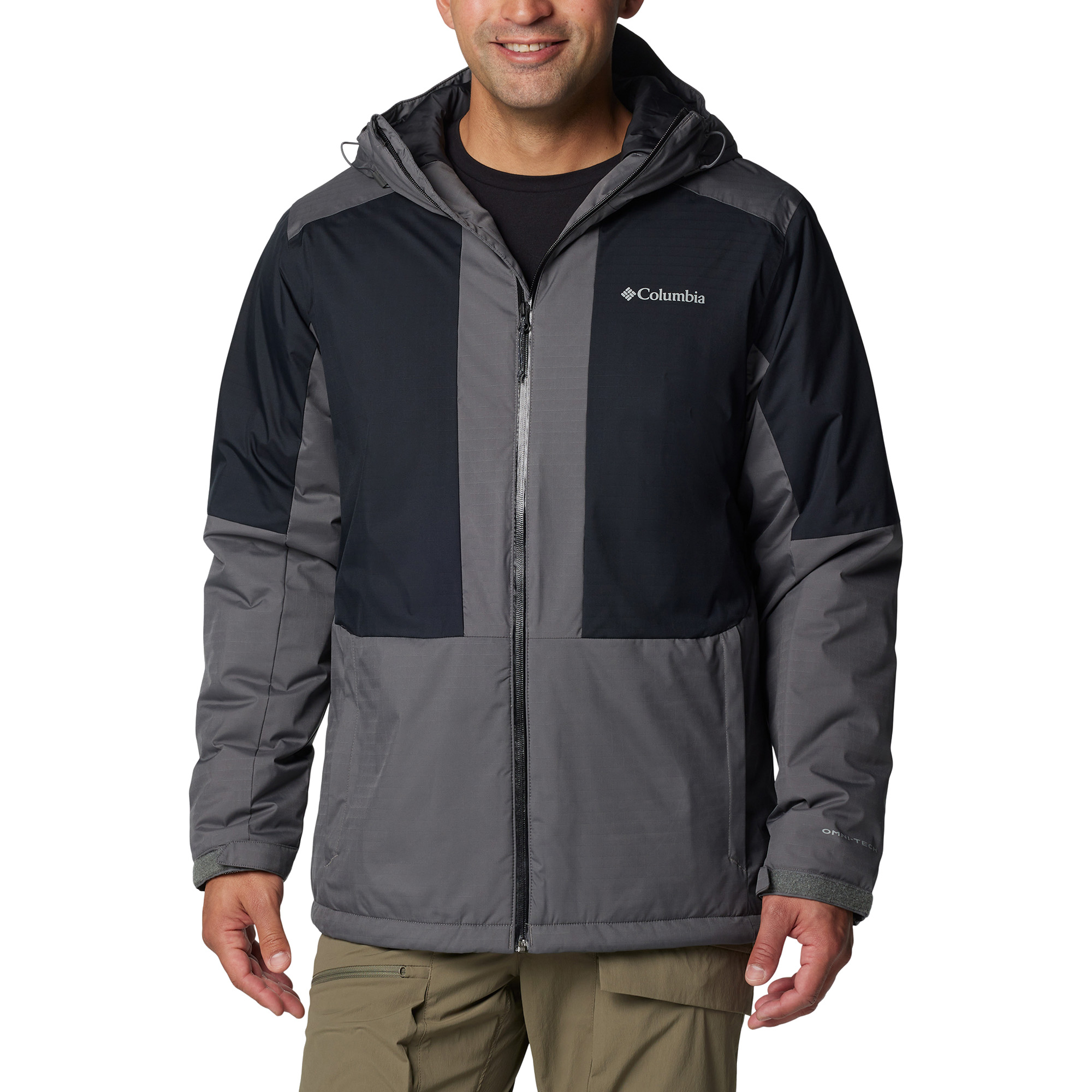 Kurtka ocieplana męska Columbia Point Park II Insulated city grey/black M