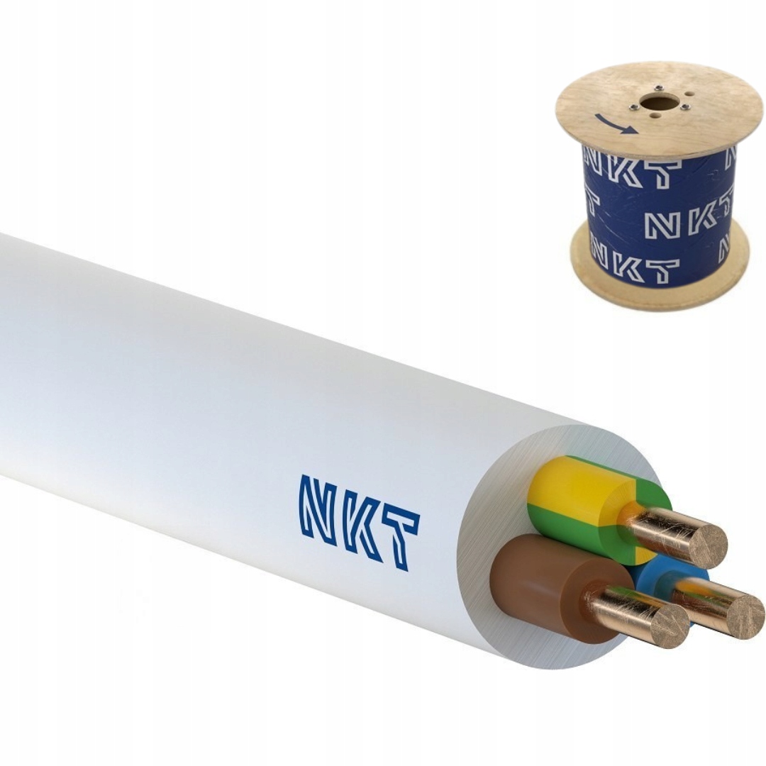 Przewód okrągły drut Ydy 3 X 2,5 Nkt 1szt 25m