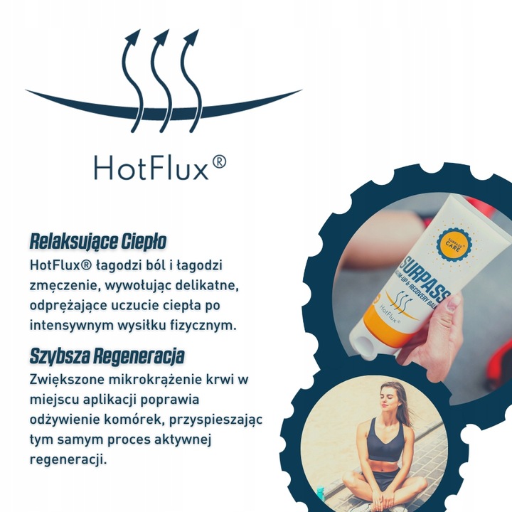 SURPASS ROZGRZEWAJĄCY ŻEL BALSAM DLA SPORTOWCÓW Postać żel