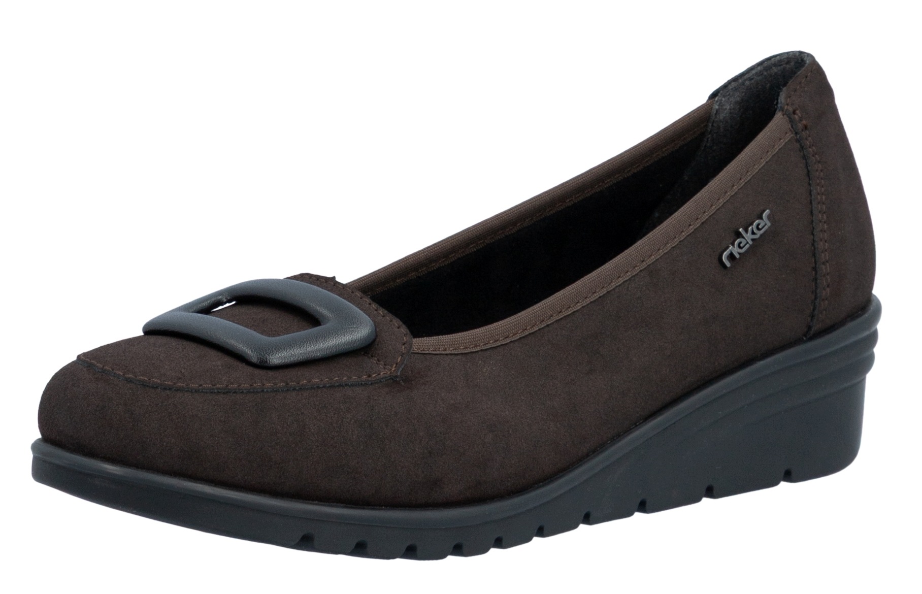Rieker L5362-25 vel.36 hnědé polobotky na podpatku