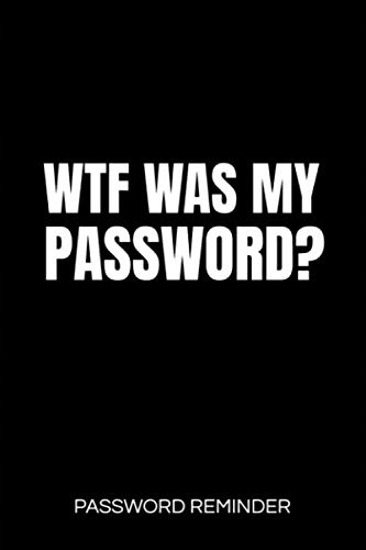 Lushy Notebooks, Kate WTF Was My Password? Password Reminder: Password Orga