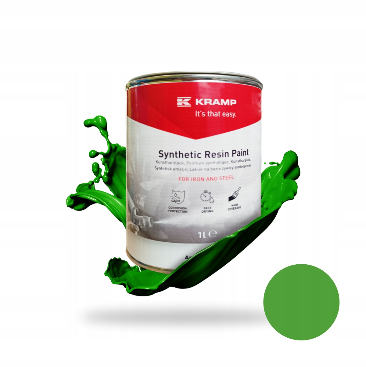 Farba lakier do metalu stali Zielona Zielony maszyny Deutz Fahr od 1975r 1L